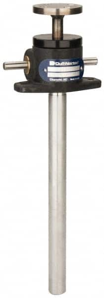 Duff-Norton - 1/4 Ton Capacity, 9" Lift Height, Upright Mechanical Screw Actuator - Top Plate - Exact Tooling