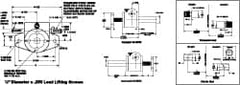 Duff-Norton - 1/4 Ton Capacity, 3" Lift Height, Upright Mechanical Screw Actuator - Threaded End - Exact Tooling