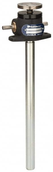 Duff-Norton - 1/2 Ton Capacity, 12" Lift Height, Upright Mechanical Screw Actuator - Top Plate - Exact Tooling