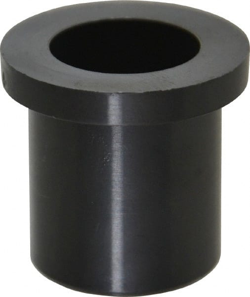 Poly Hi Solidur - 5/8" Inside x 13/16" Outside Diam, Nylon Sleeve Bearing - 1-1/16" Outside Diam, 5/32" Flange Thickness, 1" OAL - Exact Tooling