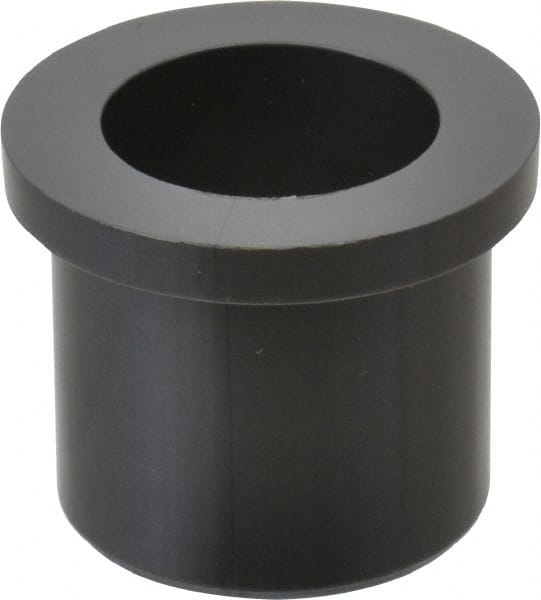 Poly Hi Solidur - 3/4" Inside x 1" Outside Diam, Nylon Sleeve Bearing - 1-1/4" Outside Diam, 5/32" Flange Thickness, 1" OAL - Exact Tooling