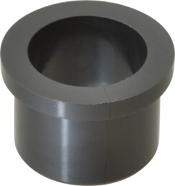 Poly Hi Solidur - 1" Inside x 1-1/4" Outside Diam, Nylon Sleeve Bearing - 1-1/2" Outside Diam, 3/16" Flange Thickness, 1" OAL - Exact Tooling