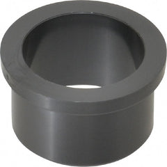 Poly Hi Solidur - 1-1/4" Inside x 1-1/2" Outside Diam, Nylon Sleeve Bearing - 1-3/4" Outside Diam, 0.2" Flange Thickness, 1" OAL - Exact Tooling