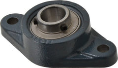 Value Collection - 113mm OAL2-Bolt Flange Bearing - 2830 Lb Dyn Cap, Cast Iron - Exact Tooling