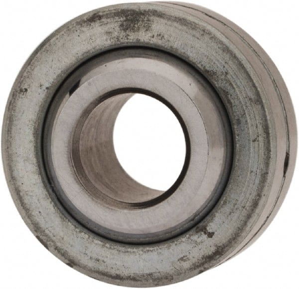 Made in USA - 1/4" Bore Diam, 4,950 Lb Dynamic Capacity, 11/32" Wide, Ball-Joint Spherical Plain Bearing - 21/32" OD - Exact Tooling