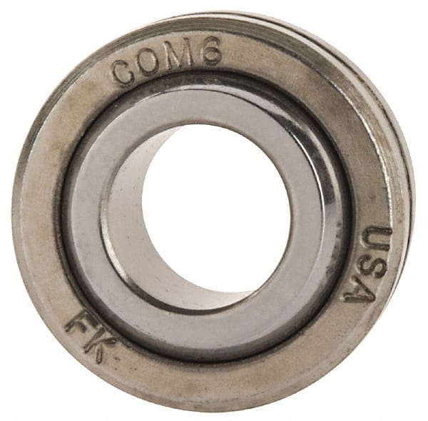 Made in USA - 3/8" Bore Diam, 8,400 Lb Dynamic Capacity, 13/32" Wide, Ball-Joint Spherical Plain Bearing - 13/16" OD - Exact Tooling
