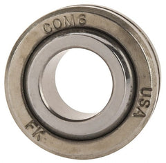 Made in USA - 3/8" Bore Diam, 8,400 Lb Dynamic Capacity, 13/32" Wide, Ball-Joint Spherical Plain Bearing - 13/16" OD - Exact Tooling