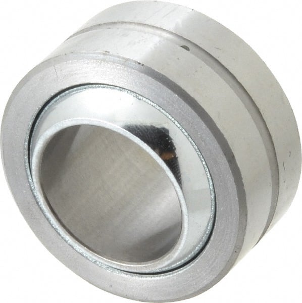 Made in USA - 1" Bore Diam, 55,200 Lb Dynamic Capacity, 1" Wide, Ball-Joint Spherical Plain Bearing - 1-3/4" OD - Exact Tooling