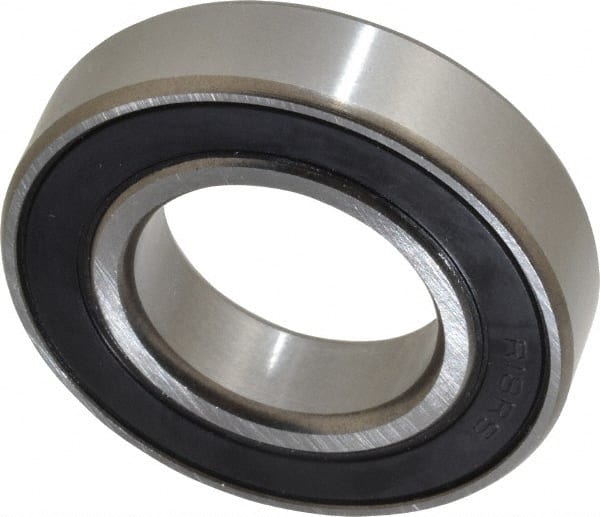 Tritan - 1-1/8" Bore Diam, 2-1/8" OD, Double Seal Deep Groove Radial Ball Bearing - 1/2" Wide, 1 Row, Round Bore, 1,690 Lb Static Capacity, 2,810 Lb Dynamic Capacity - Exact Tooling