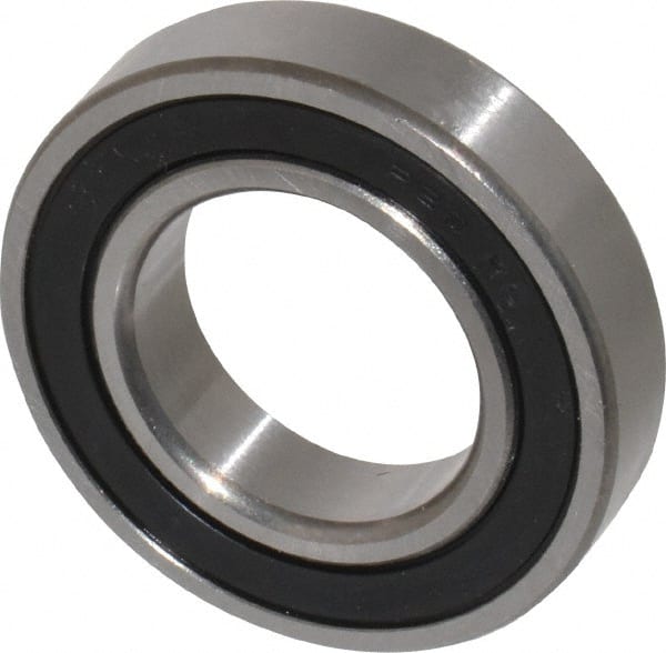 Tritan - 1-1/4" Bore Diam, 2-1/4" OD, Double Seal Deep Groove Radial Ball Bearing - 1/2" Wide, 1 Row, Round Bore, 2,090 Lb Static Capacity, 3,150 Lb Dynamic Capacity - Exact Tooling