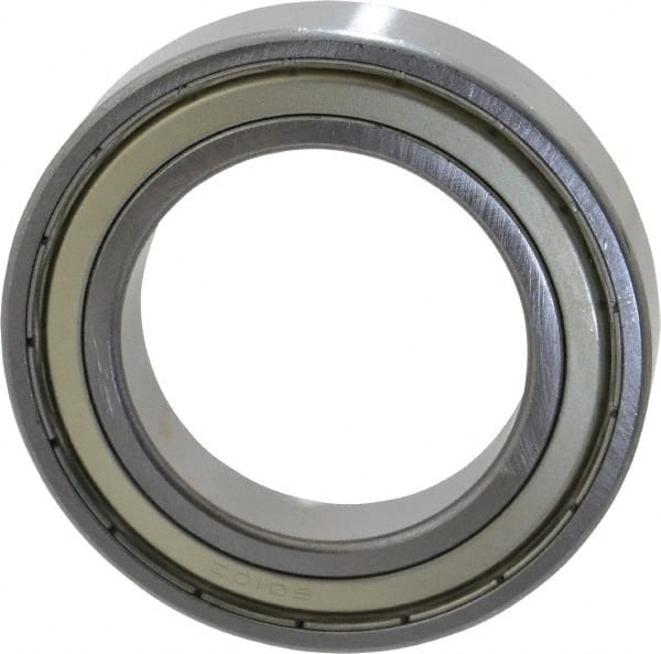 Tritan - 50mm Bore Diam, 80mm OD, Double Shield Deep Groove Radial Ball Bearing - 16mm Wide, 1 Row, Round Bore, 3,700 Lb Static Capacity, 4,900 Lb Dynamic Capacity - Exact Tooling