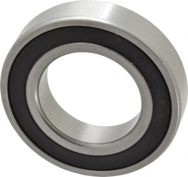 Tritan - 35mm Bore Diam, 62mm OD, Double Seal Deep Groove Radial Ball Bearing - 14mm Wide, 1 Row, Round Bore, 2,310 Lb Static Capacity, 3,600 Lb Dynamic Capacity - Exact Tooling