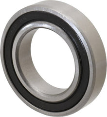 Tritan - 40mm Bore Diam, 68mm OD, Double Seal Deep Groove Radial Ball Bearing - 15mm Wide, 1 Row, Round Bore, 2,590 Lb Static Capacity, 3,750 Lb Dynamic Capacity - Exact Tooling