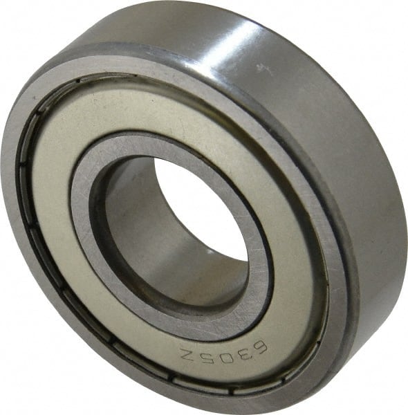Tritan - 25mm Bore Diam, 62mm OD, Double Shield Deep Groove Radial Ball Bearing - 17mm Wide, 1 Row, Round Bore, 2,520 Lb Static Capacity, 4,640 Lb Dynamic Capacity - Exact Tooling