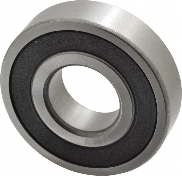Tritan - 30mm Bore Diam, 72mm OD, Double Seal Deep Groove Radial Ball Bearing - 19mm Wide, 1 Row, Round Bore, 3,370 Lb Static Capacity, 6,000 Lb Dynamic Capacity - Exact Tooling