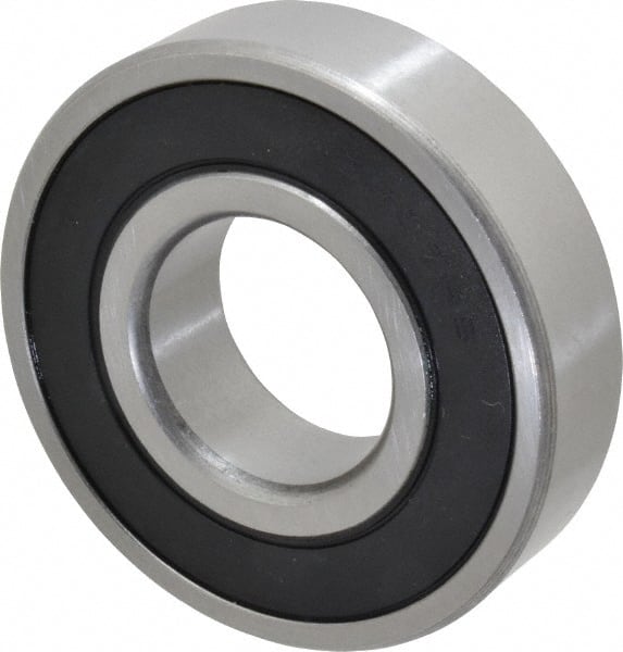 Tritan - 35mm Bore Diam, 80mm OD, Double Seal Deep Groove Radial Ball Bearing - 21mm Wide, 1 Row, Round Bore, 4,300 Lb Static Capacity, 7,500 Lb Dynamic Capacity - Exact Tooling