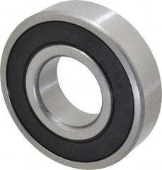 Tritan - 35mm Bore Diam, 80mm OD, Double Seal Deep Groove Radial Ball Bearing - 21mm Wide, 1 Row, Round Bore, 4,300 Lb Static Capacity, 7,500 Lb Dynamic Capacity - Exact Tooling