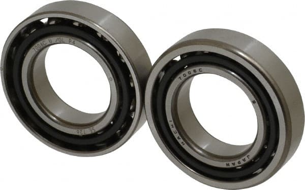 Nachi - 30mm Bore Diam, 55mm OD, Open Angular Contact Radial Ball Bearing - 13mm Wide, 1 Row, Round Bore, 24,000 Nm Static Capacity, 25,900 Nm Dynamic Capacity - Exact Tooling