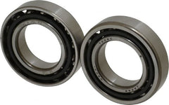 Nachi - 30mm Bore Diam, 55mm OD, Open Angular Contact Radial Ball Bearing - 13mm Wide, 1 Row, Round Bore, 24,000 Nm Static Capacity, 25,900 Nm Dynamic Capacity - Exact Tooling