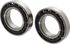 Nachi - 35mm Bore Diam, 62mm OD, Open Angular Contact Radial Ball Bearing - 14mm Wide, 1 Row, Round Bore, 27,500 Nm Static Capacity, 31,000 Nm Dynamic Capacity - Exact Tooling