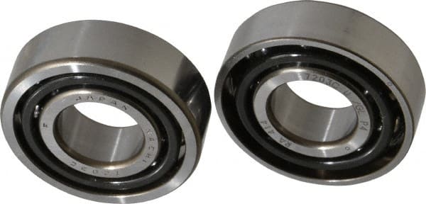 Nachi - 17mm Bore Diam, 40mm OD, Open Angular Contact Radial Ball Bearing - 12mm Wide, 1 Row, Round Bore, 11,800 Nm Static Capacity, 17,800 Nm Dynamic Capacity - Exact Tooling