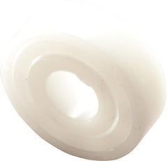 Made in USA - 8mm Bore Diam, 22mm OD, Open Plastic Race Radial Ball Bearing - 7mm Wide, 1 Row, Round Bore, 33 Lb Static Capacity, 42 Lb Dynamic Capacity - Exact Tooling