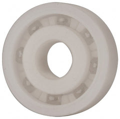 Made in USA - 10mm Bore Diam, 30mm OD, Open Plastic Race Radial Ball Bearing - 9mm Wide, 1 Row, Round Bore, 43 Lb Static Capacity, 55 Lb Dynamic Capacity - Exact Tooling