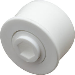 Made in USA - 1 Row, 1.78" OD, 7/16" Hex Bore Conveyor Roller Bearing - 69 Lb Capacity, 1,069 Max RPM, Stainless Steel with Polypropylene Housing - Exact Tooling