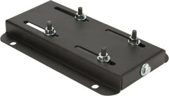 Made in USA - 5/16" Bolt Steel Rigid Fixed Base Motor Base - Adjusting Single Screw, 56 NEMA Frame - Exact Tooling