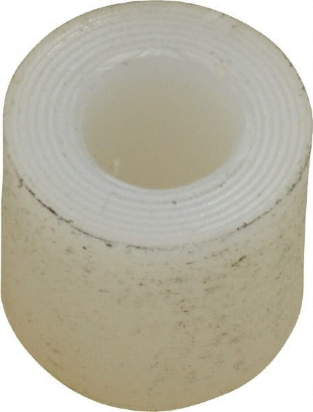 Made in USA - 1/4" Inside x 1/2" Outside Diam, Polyethylene Sleeve Bearing - 5/8" Flange Outside Diam, 3/32" Flange Thickness, 1/2" OAL - Exact Tooling
