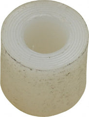 Made in USA - 1/4" Inside x 1/2" Outside Diam, Polyethylene Sleeve Bearing - 5/8" Flange Outside Diam, 3/32" Flange Thickness, 1/2" OAL - Exact Tooling
