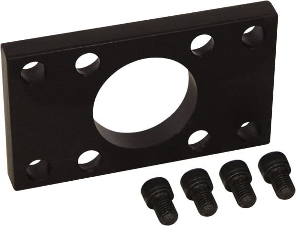 Mead - Air Cylinder Flange Mount - For 1-1/2" Air Cylinders, Use with HD Series Air Cylinders - Exact Tooling