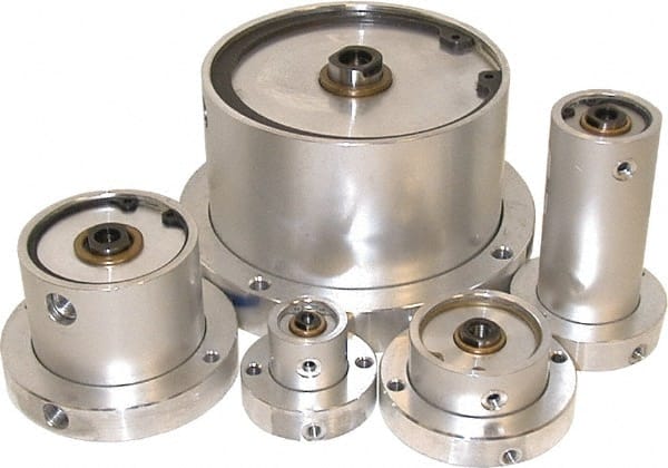 Mead - 1/4" Stroke x 2" Bore Double Acting Air Cylinder - 1/8 Port, -40 to 250°F - Exact Tooling