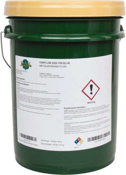 Oak Signature - Oakflo DSS 700B, 5 Gal Pail Cutting & Grinding Fluid - Semisynthetic - Exact Tooling