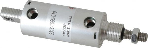 ARO/Ingersoll-Rand - 1" Stroke x 1-1/8" Bore Double Acting Air Cylinder - 1/8 Port, 3/8-16 Rod Thread - Exact Tooling