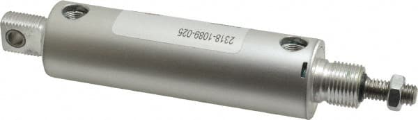 ARO/Ingersoll-Rand - 2-5/8" Stroke x 1-1/8" Bore Double Acting Air Cylinder - 1/8 Port, 3/8-16 Rod Thread - Exact Tooling