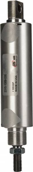 ARO/Ingersoll-Rand - 3" Stroke x 1-1/2" Bore Double Acting Air Cylinder - 1/4 Port, 1/2-13 Rod Thread - Exact Tooling