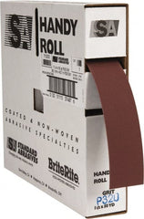 Standard Abrasives - 1-1/2 Inches Wide, 320 Grit Aluminum Oxide Shop Roll - 50 Yards Long, Extra Fine Grade, J Weighted Backing - Exact Tooling