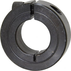 Climax Metal Products - 13/16" Bore, Steel, One Piece One Piece Split Shaft Collar - 1-5/8" Outside Diam, 1/2" Wide - Exact Tooling