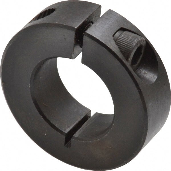 Climax Metal Products - 7/8" Bore, Steel, One Piece Clamp Collar - 1-5/8" Outside Diam, 1/2" Wide - Exact Tooling