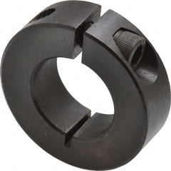 Climax Metal Products - 7/8" Bore, Steel, One Piece Clamp Collar - 1-5/8" Outside Diam, 1/2" Wide - Exact Tooling