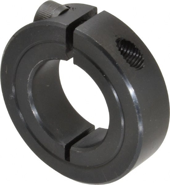 Climax Metal Products - 15/16" Bore, Steel, One Piece One Piece Split Shaft Collar - 1-3/4" Outside Diam, 1/2" Wide - Exact Tooling
