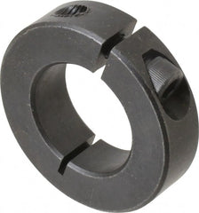 Climax Metal Products - 1-1/16" Bore, Steel, One Piece One Piece Split Shaft Collar - 1-7/8" Outside Diam, 1/2" Wide - Exact Tooling
