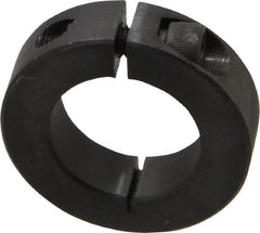 Climax Metal Products - 1-1/8" Bore, Steel, One Piece Clamp Collar - 1-7/8" Outside Diam, 1/2" Wide - Exact Tooling
