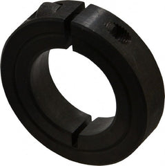 Climax Metal Products - 1-3/16" Bore, Steel, One Piece Clamp Collar - 2-1/16" Outside Diam, 1/2" Wide - Exact Tooling