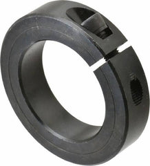 Climax Metal Products - 1-15/16" Bore, Steel, One Piece Clamp Collar - 3" Outside Diam, 11/16" Wide - Exact Tooling