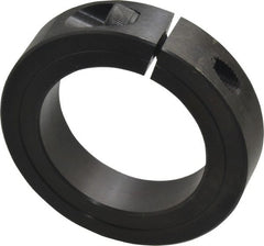 Climax Metal Products - 2" Bore, Steel, One Piece Clamp Collar - 3" Outside Diam, 11/16" Wide - Exact Tooling