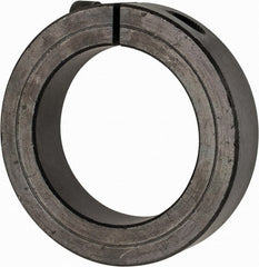 Climax Metal Products - 2-3/16" Bore, Steel, One Piece Clamp Collar - 3-1/4" Outside Diam, 3/4" Wide - Exact Tooling