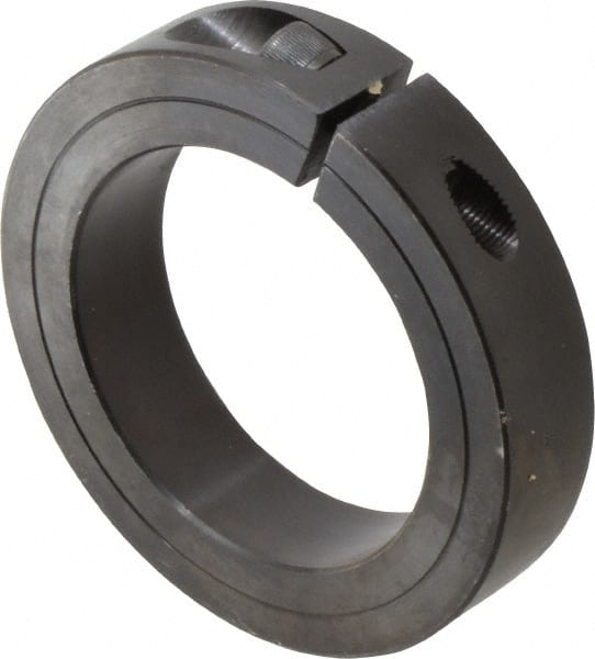 Climax Metal Products - 2-3/4" Bore, Steel, One Piece Clamp Collar - 4" Outside Diam, 7/8" Wide - Exact Tooling