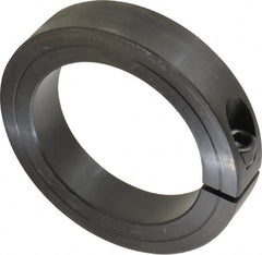 Climax Metal Products - 3" Bore, Steel, One Piece Clamp Collar - 4-1/4" Outside Diam, 7/8" Wide - Exact Tooling